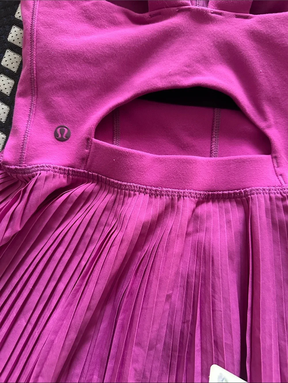 lululemon athletica Purple Pleated Hem Tank Top peplum see measurements - Picture 7 of 7